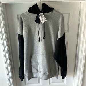 Brandy Melville oversized black/grey Christy Hoodie